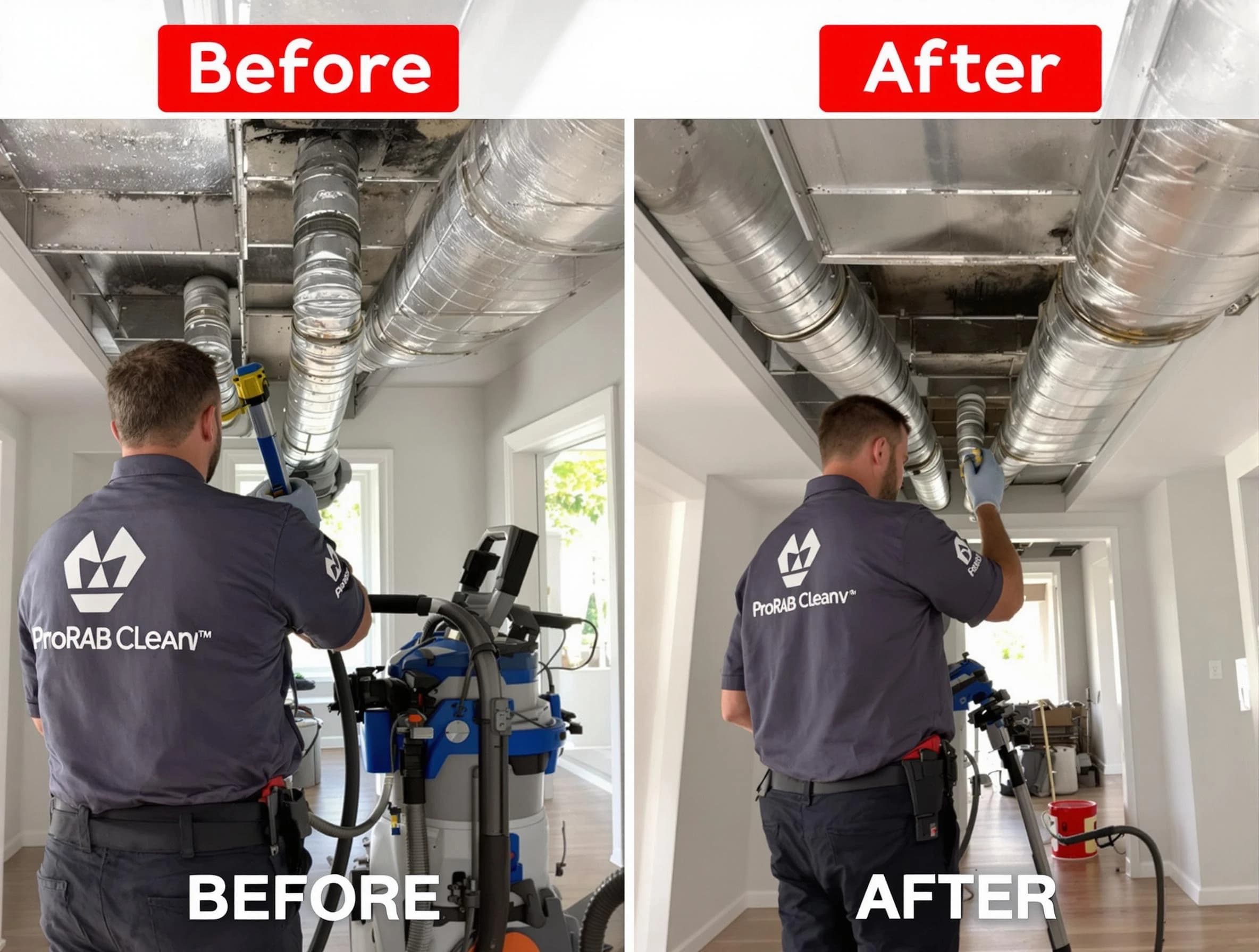 Haverhill Air Duct Cleaning expert performing thorough residential duct cleaning in a Haverhill home