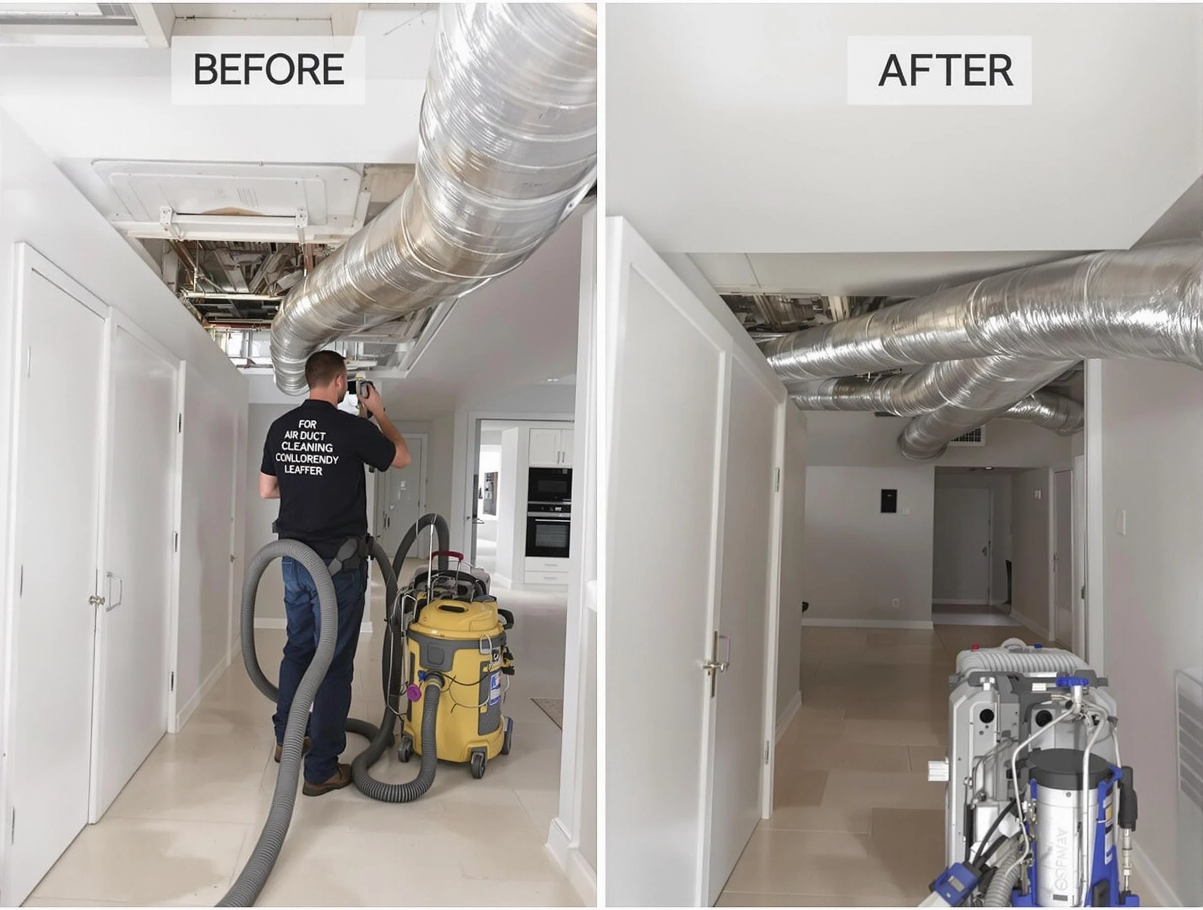 Haverhill Air Duct Cleaning professional performing thorough air duct cleaning in Haverhill