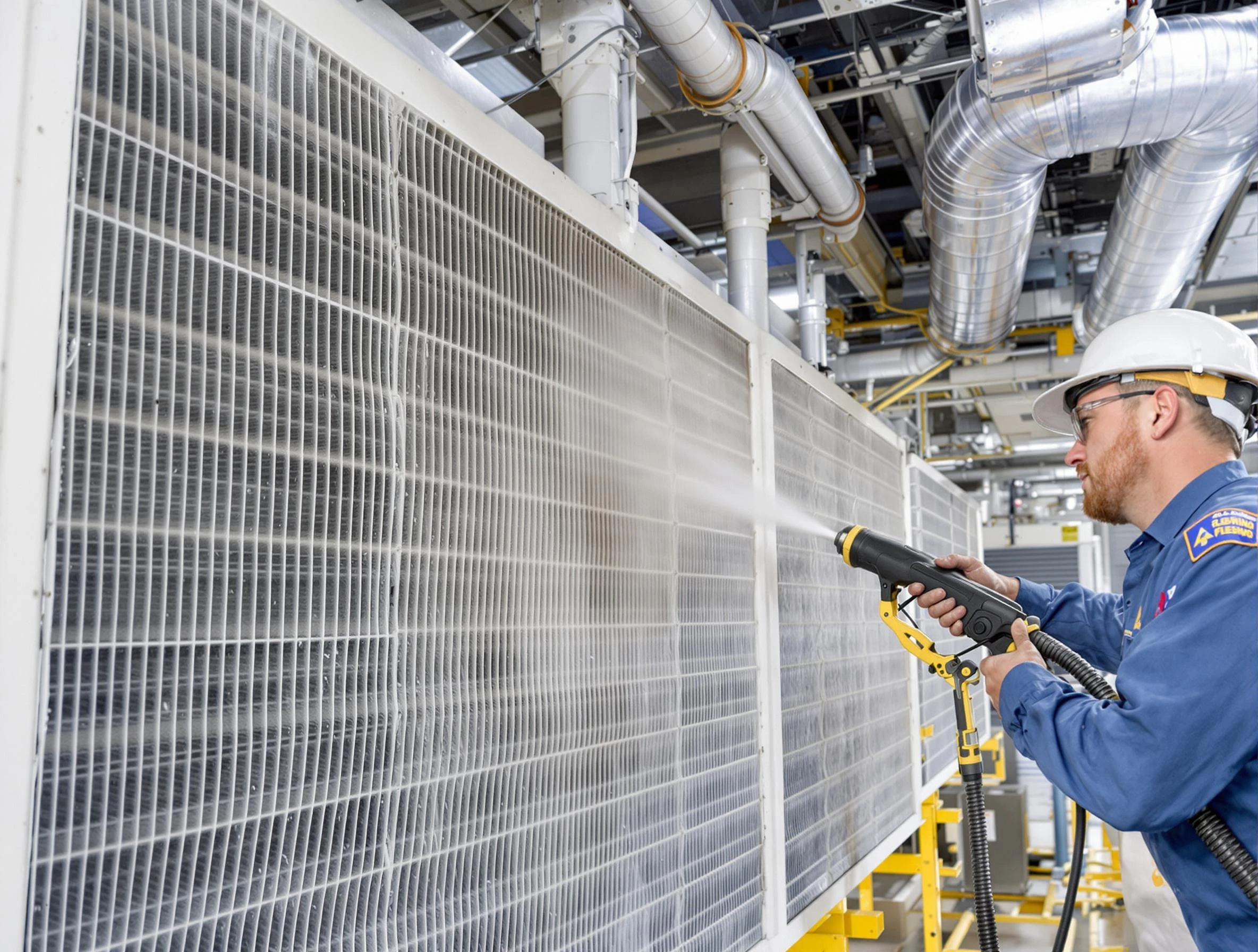 Professional commercial coil cleaning by Haverhill Air Duct Cleaning in Haverhill